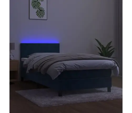 Kontinentaalvoodi Madrats, Led, Tumesinine, 80X200 cm Samet Kontinentaalvoodi Madrats, Led, Tumesinine, 80X200 cm Samet