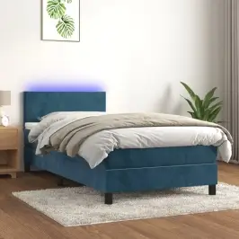 Kontinentaalvoodi Madrats, Led, Tumesinine, 80X200 cm Samet