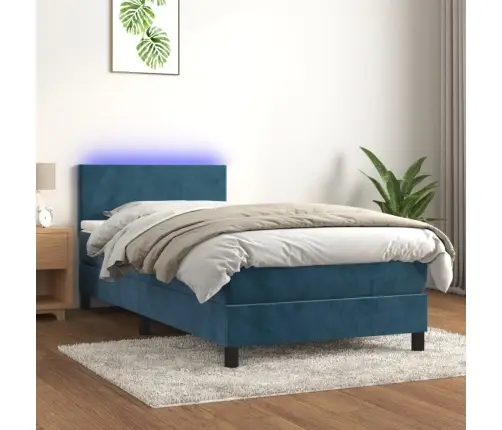 Kontinentaalvoodi Madrats, Led, Tumesinine, 80X200 cm Samet Kontinentaalvoodi Madrats, Led, Tumesinine, 80X200 cm Samet