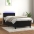 Atsperu Gulta Ar Matraci, Led, Melns Samts, 90X190 Cm Vidaxl