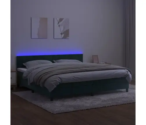Kontinentaalvoodi Madrats, Led, Tumeroheline, 200X200 cm Samet Kontinentaalvoodi Madrats, Led, Tumeroheline, 200X200 cm Samet
