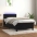 Atsperu Gulta Ar Matraci, Led, Melns Samts, 80X200 Cm Vidaxl
