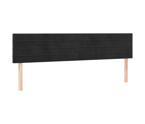 Atsperu Gulta Ar Matraci, Led, Melns Samts, 200X200 Cm Vidaxl Atsperu Gulta Ar Matraci, Led, Melns Samts, 200X200 Cm Vidaxl