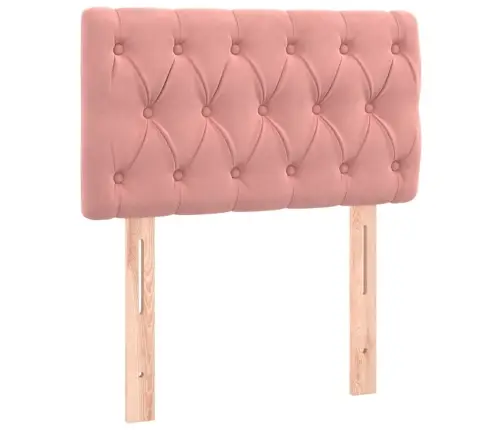 Kontinentaalvoodi Madrats, Led, Roosa, 80X200 cm Samet