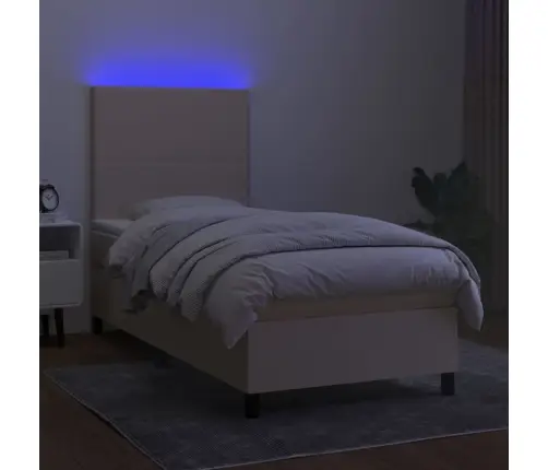 Kontinentaalvoodi Madrats Ja Led, Kreemjas, 90X200 cm Kangas