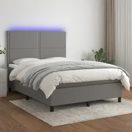 Kontinentaalvoodi Madrats Ja Led, Tumehall, 140X190 cm Kangas