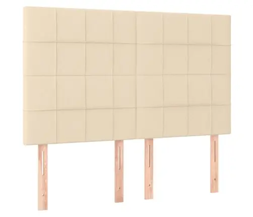 Lova Su Spyruoklėmis/Čiužiniu/Led, Kreminė, 140X200 cm Audinys