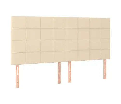 Lova Su Spyruoklėmis/Čiužiniu/Led, Kreminė, 180X200 cm Audinys