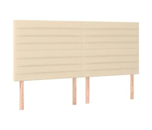 Lova Su Spyruoklėmis/Čiužiniu/Led, Kreminė, 160X200 cm Audinys