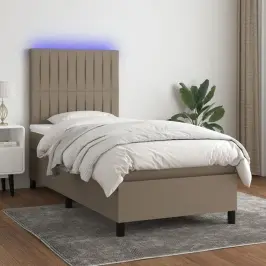 Kontinentaalvoodi Madrats Ja Led, Pruunikas, 100X200 cm Kangas
