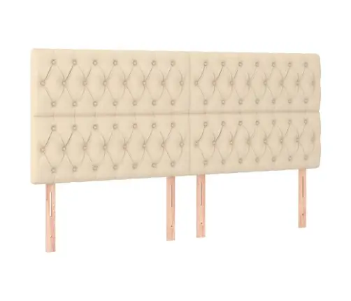 Kontinentaalvoodi Madrats Ja Led, Kreemjas, 200X200 cm Kangas