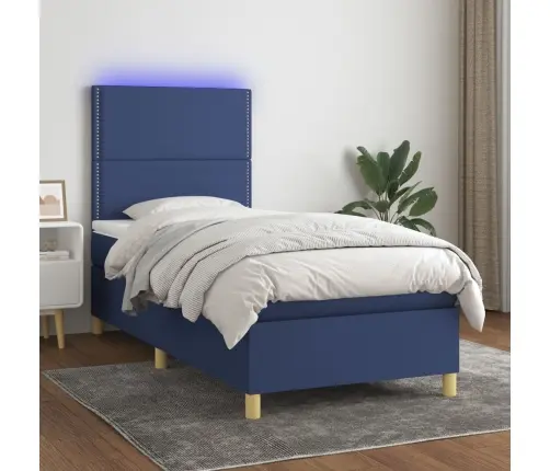 Kontinentaalvoodi Madrats Ja Led, Sinine, 90X190 cm Kangas