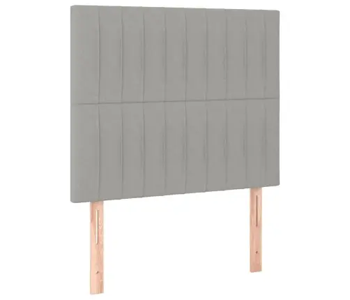 Kontinentaalvoodi Madrats Ja Led, Helehall, 90X200 cm Kangas