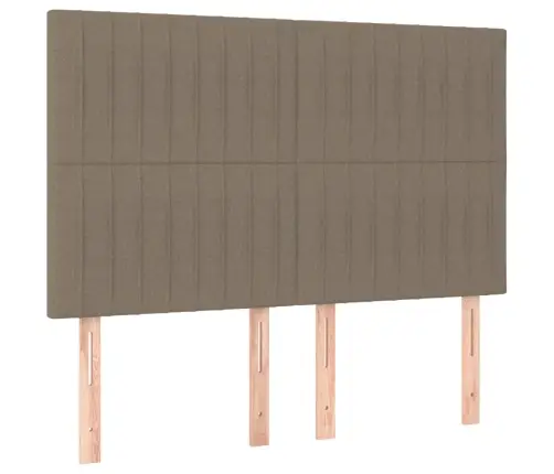 Atsperu Gulta Ar Matraci, Led, Pelēkbrūns Audums, 140X200 Cm Vidaxl Atsperu Gulta Ar Matraci, Led, Pelēkbrūns Audums, 140X200 Cm Vidaxl