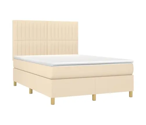 Kontinentaalvoodi Madrats Ja Led, Kreemjas, 140X200 cm Kangas