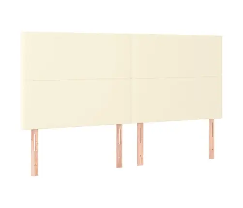 Atsperu Gulta, Matracis, Led, Krēmkrāsas, 200X200 Cm Vidaxl