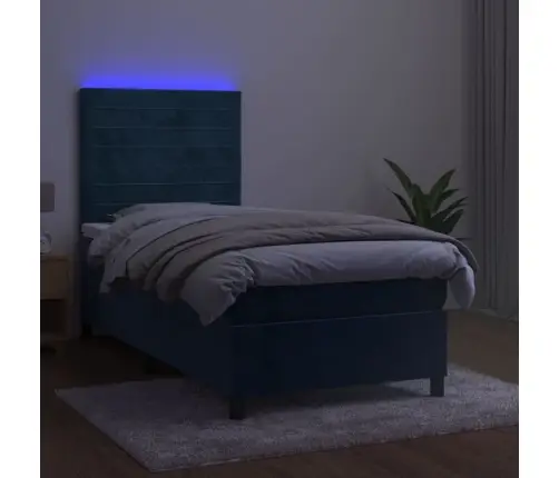 Kontinentaalvoodi Madrats, Led, Tumesinine, 90X190 cm Samet