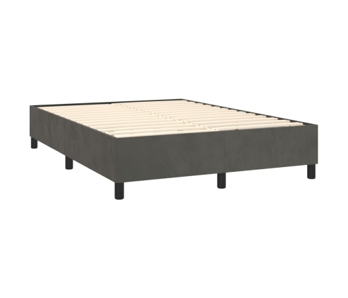 Kontinentaalvoodi Madrats Ja Led, Tumehall, 140X190 cm Samet