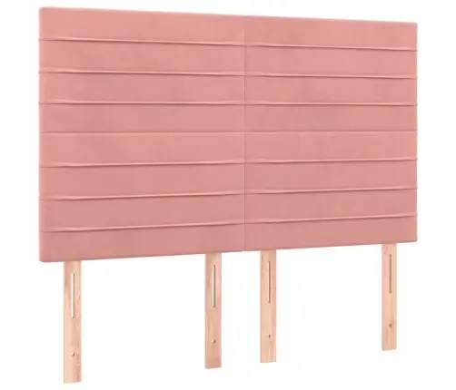 Kontinentaalvoodi Madrats, Led, Roosa, 140X190 cm Samet