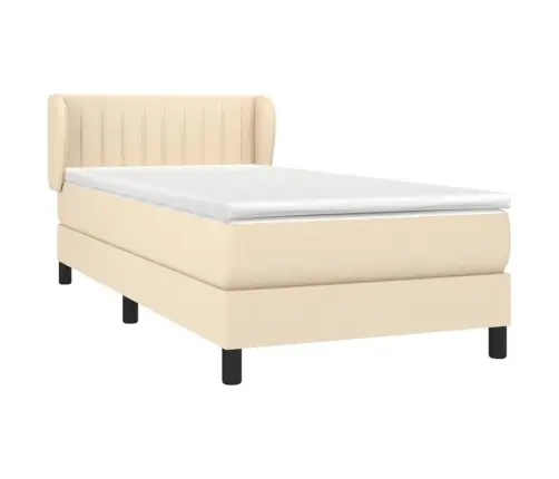 Kontinentaalvoodi Madratsiga, Kreemjas, 90X200 cm Kangas