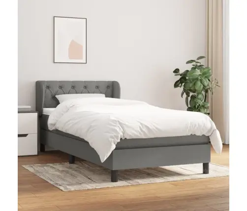 Kontinentaalvoodi Madratsiga, Tumehall, 80X200 cm Kangas