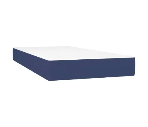 Atsperu Gultas Rāmis Ar Matraci, Zils, 80X200 Cm, Audums Vidaxl Atsperu Gultas Rāmis Ar Matraci, Zils, 80X200 Cm, Audums Vidaxl