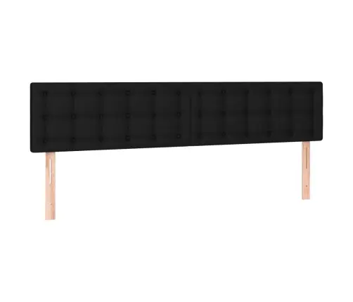 Atsperu Gulta Ar Matraci, Melns, 160X200 Cm, Audums Vidaxl