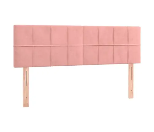 Kontinentaalvoodi Madratsiga, Roosa, 140X190 cm Samet