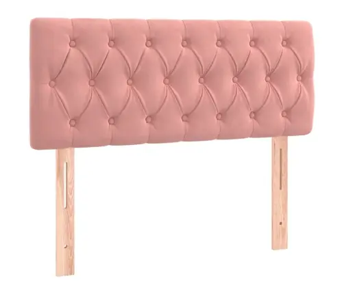 Kontinentaalvoodi Madratsiga, Roosa, 90X190 cm Samet