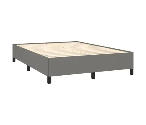 Atsperu Gulta Ar Matraci, Tumši Pelēka Audums, 140X190 Cm Vidaxl Atsperu Gulta Ar Matraci, Tumši Pelēka Audums, 140X190 Cm Vidaxl