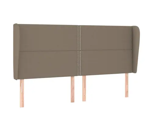 Atsperu Gulta Ar Matraci, Pelēkbrūns, 180X200 Cm, Audums Vidaxl