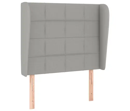 Kontinentaalvoodi Madratsiga, Helehall, 90X200 cm Kangas