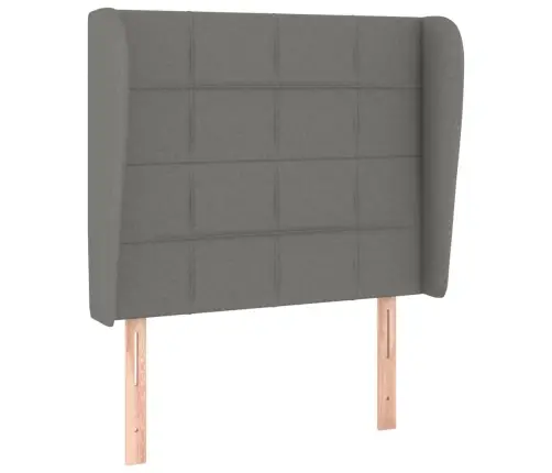 Atsperu Gultas Rāmis Ar Matraci, Tumši Pelēka Audums, 100X200Cm Vidaxl