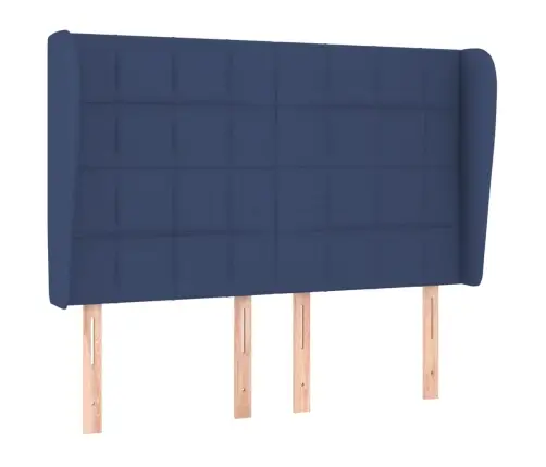 Atsperu Gulta Ar Matraci, Zils, 140X200 Cm, Audums Vidaxl