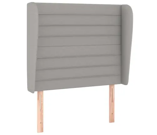 Atsperu Gultas Rāmis Ar Matraci, Gaiši Pelēka Audums, 80X200 Cm Vidaxl