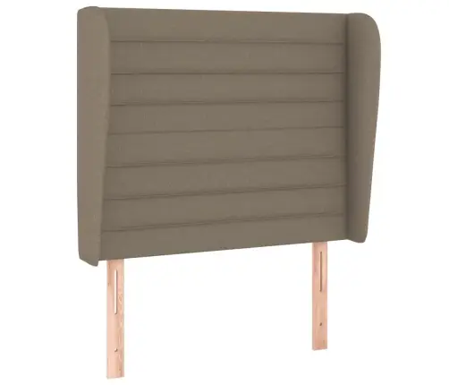 Atsperu Gulta Ar Matraci, Pelēkbrūns, 90X190 Cm, Audums Vidaxl