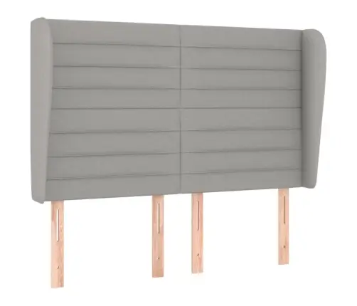 Lova Su Spyruoklėmis Ir Čiužiniu, Pilkas, 140X190cm Audinys