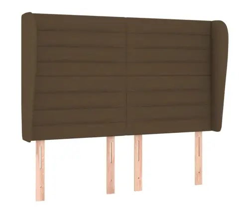 Atsperu Gulta Ar Matraci, Tumši Brūna, 140X200 Cm, Audums Vidaxl