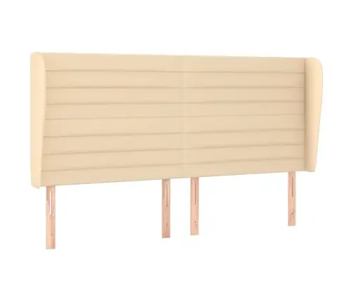 Atsperu Gultas Rāmis Ar Matraci, Krēmkrāsas Audums, 200X200 Cm Vidaxl