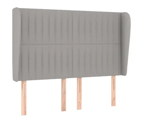 Atsperu Gultas Rāmis Ar Matraci, Gaiši Pelēka Audums, 140X200Cm Vidaxl