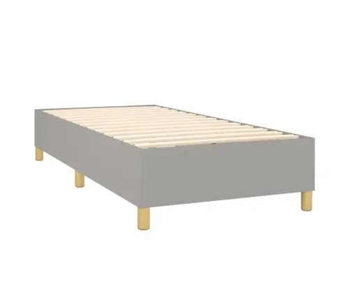 Kontinentaalvoodi Madratsiga, Helehall, 90X200 cm Kangas