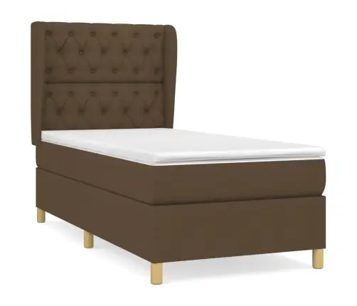 Kontinentaalvoodi Madratsiga, Tumepruun, 80X200 cm Kangas