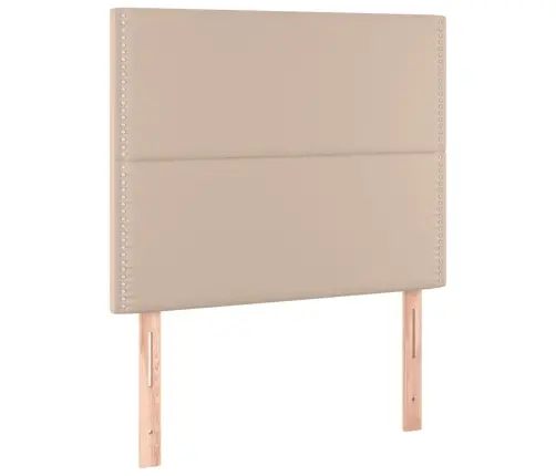 Kontinentaalvoodi Madratsiga, Cappuccino, 90X200 cm Kunstnahk