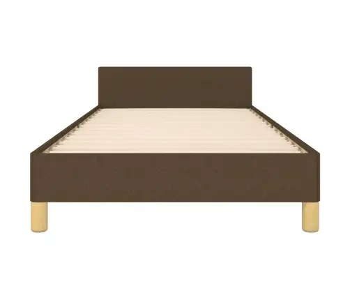 Gultas Rāmis Bez Matrača, Tumši Brūns, 80X200 Cm, Audums Vidaxl
