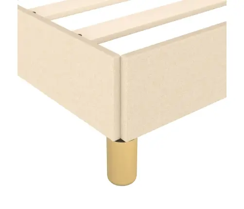 Lovos Rėmas Be Čiužinio, Kreminis, 90X200 cm Audinys