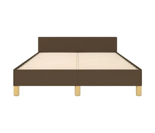 Gultas Rāmis Bez Matrača, Tumši Brūns, 120X200 Cm, Audums Vidaxl