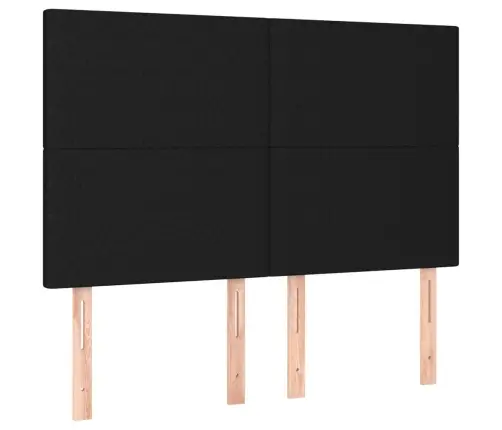 Lovos Rėmas Be Čiužinio, Juodos Spalvos, 140X190cm Audinys