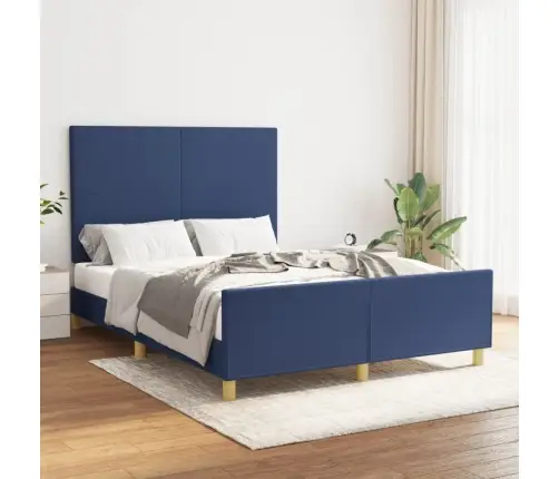 Voodiraam Ilma Madratsita, Sinine, 140X200 cm Kangas