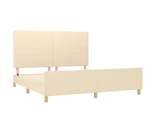 Voodiraam Ilma Madratsita, Kreemjas, 180X200 cm Kangas