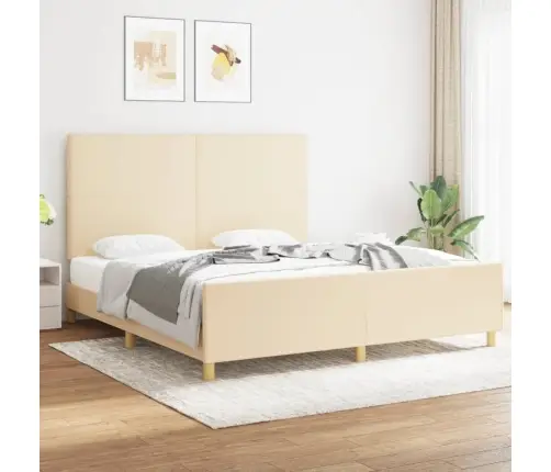 Voodiraam Ilma Madratsita, Kreemjas, 180X200 cm Kangas